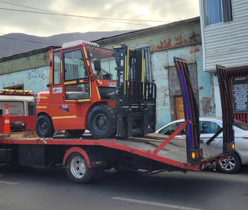 Grúa horquilla BALPIZ en operación